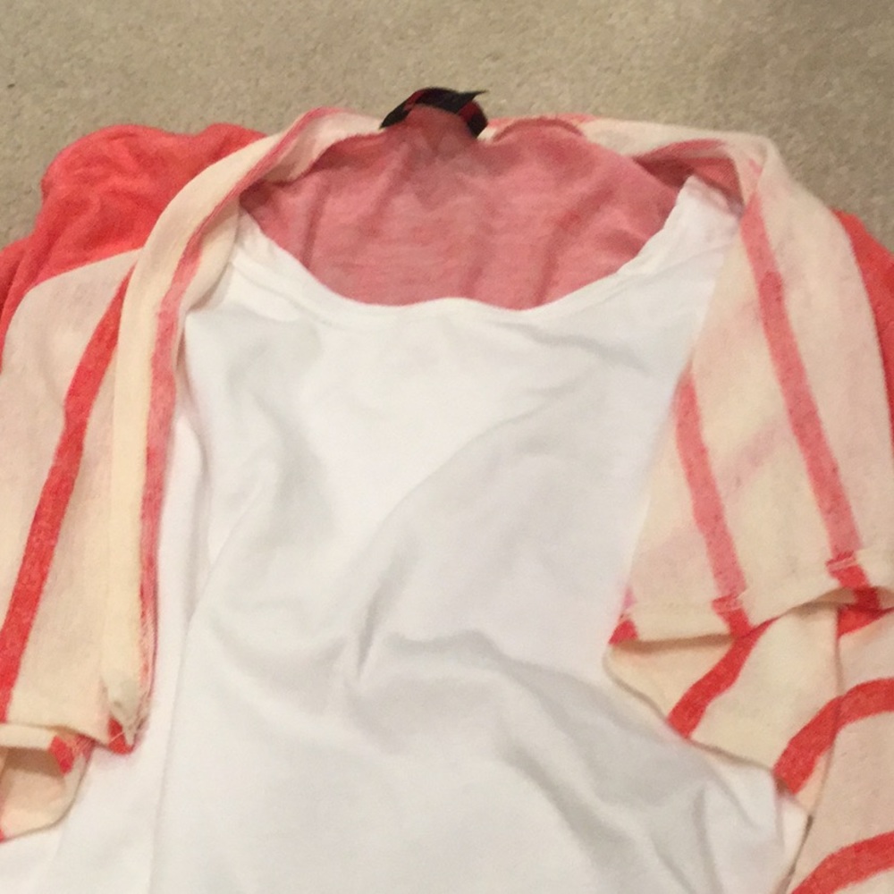 Girl tank with built in sweater